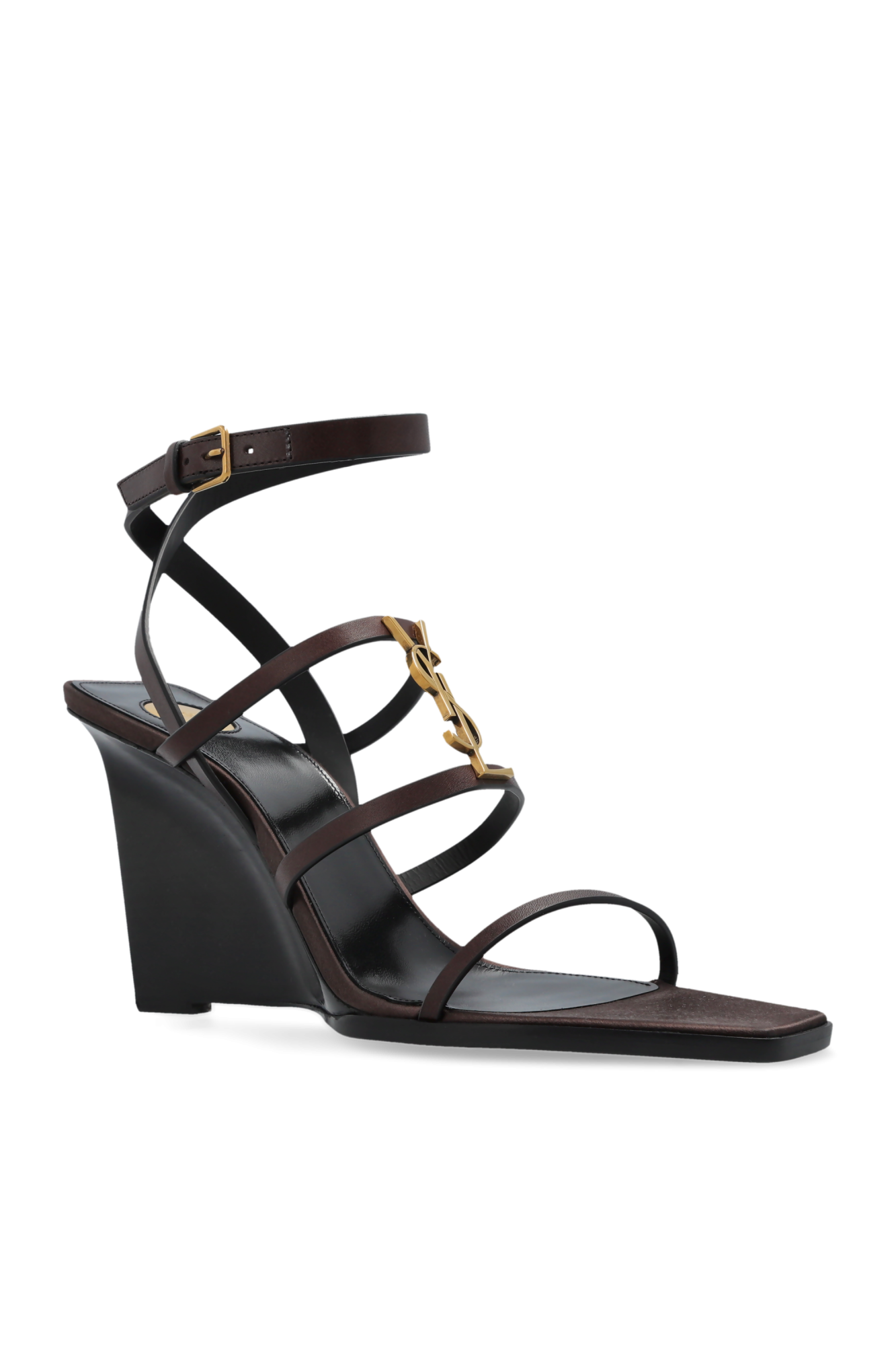 【Saint Laurent】ザー カサンドラ ウェッジ 90 CASSANDRA wedges in smooth leather | Saint Laurent | YSL CA